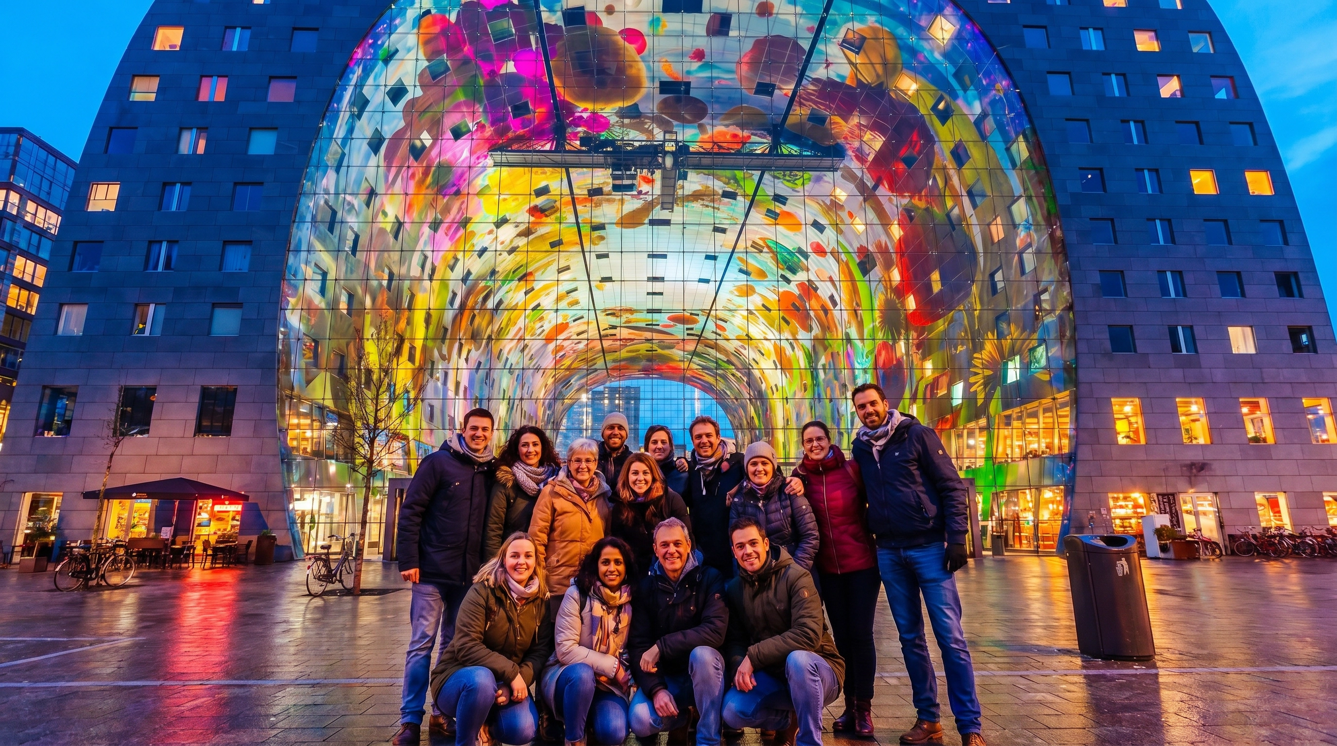 Private group experience in Rotterdam with guests enjoying a personalised guided tour