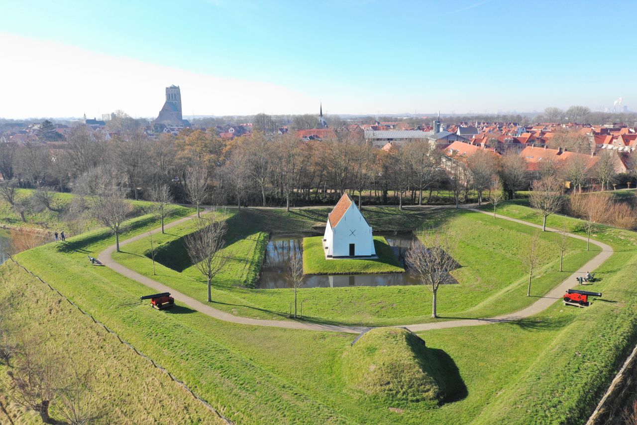 Historic fortifications and Dutch heritage in Brielle during a private journey from Rotterdam