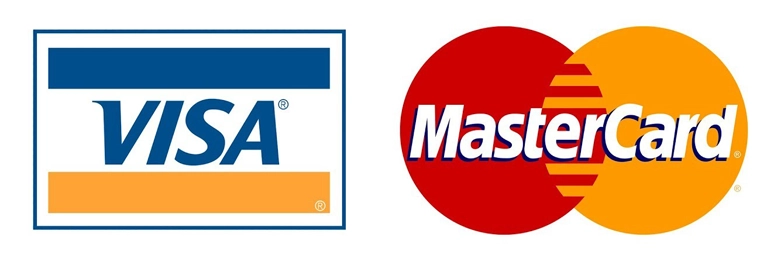 Visa and Mastercard accepted logo